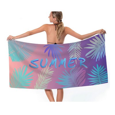 Sublimated Microfiber Beach Towel