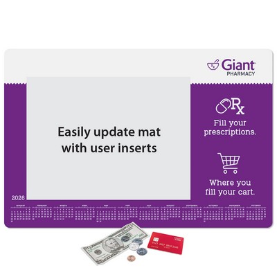 Frame-It Flex® Peel&Place® Ultra Thin Window Calendar Counter Mat-12"x18"x.015"